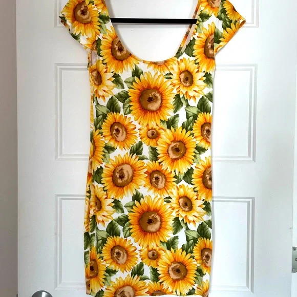 Forever 21 Dresses Sunflower Mini Dress Poshmark